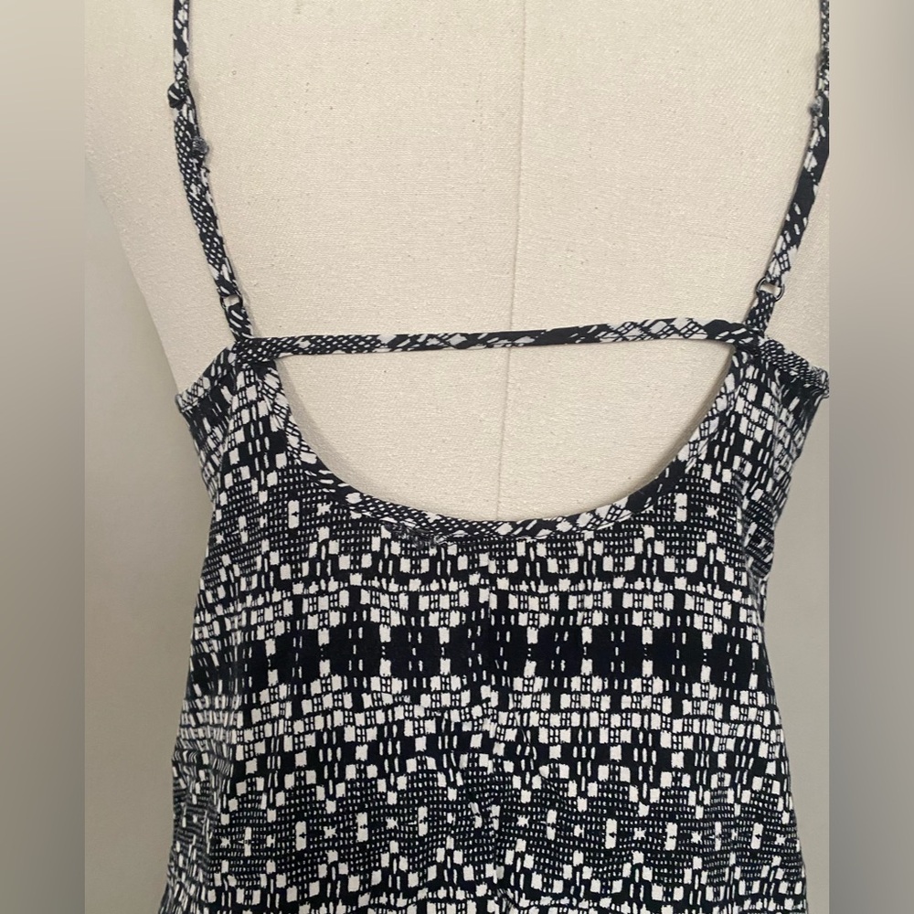 Mossimo Supply Co. Black and White Patterned Camisole,Old Navy black top - Picture 8 of 13
